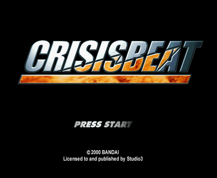 Crisis Beat Title Screen